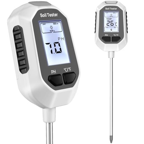 YAMRON 4-in-1 Soil Moisture Meter, Digital Plant...