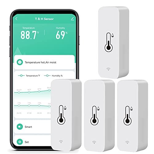 WiFi Humidity Temperature Monitor: Smart Hygrometer...
