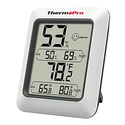 ThermoPro TP50 Digital Hygrometer Indoor Thermometer Room...