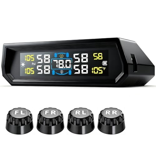 Tire Pressure Monitoring System - RV TPMS Solar with 4