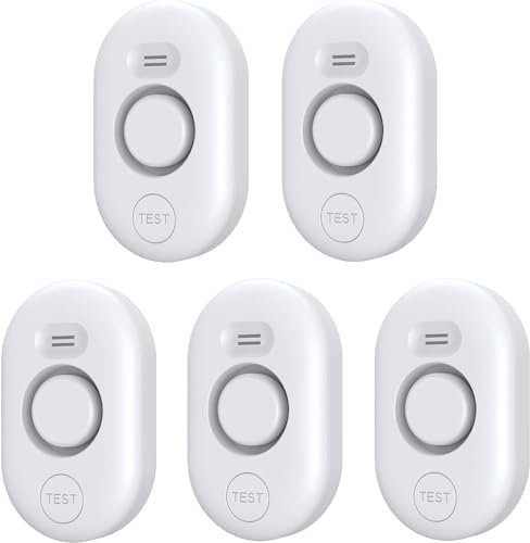 5 Pack Water Leak Detectors for Home, 100dB Alarm.