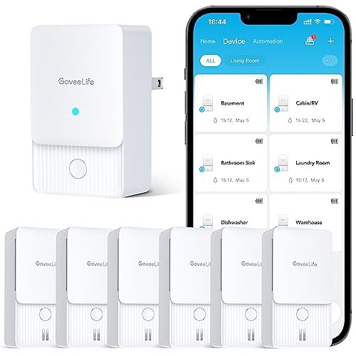 GoveeLife Premium Smart Water Leak Detector 2 WiFi 6 Pack