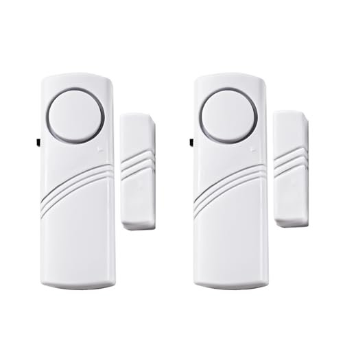 2 Pack Door Window Alarms,Home Magnetic Sensor Security...