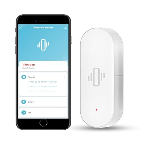 WiFi Vibration Sensor: Smart Door Window Sensor, Glass...