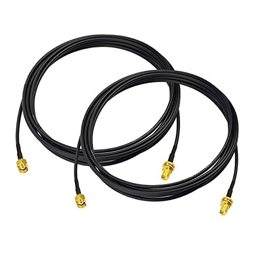 Bingfu WiFi Antenna Extension Cable 2-Pack RP-SMA...