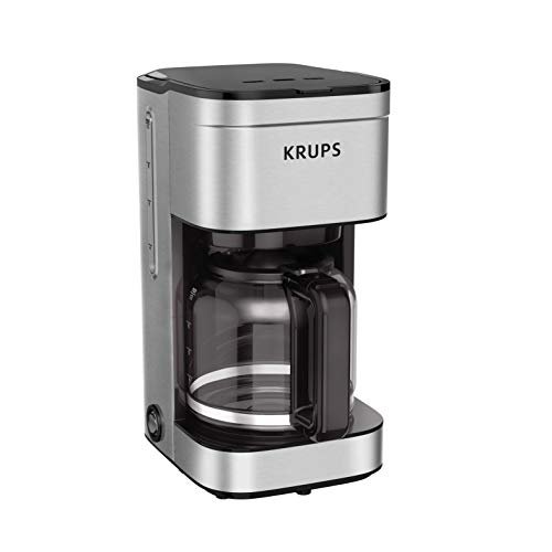 KRUPS Coffee Maker 10 Cups Simply Brew Stainless Steel.