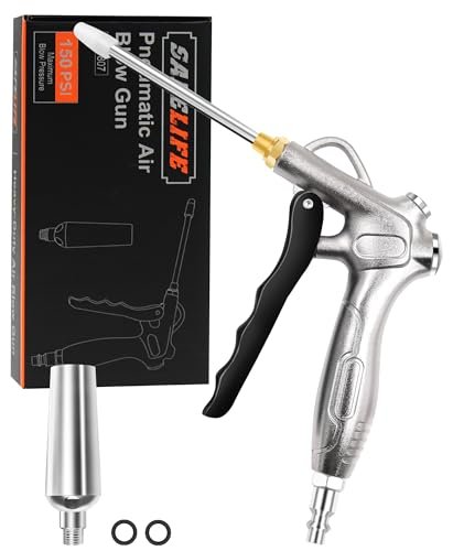 SAFELIFE Industrial Air Blow Gun with Extension, High Flow.
