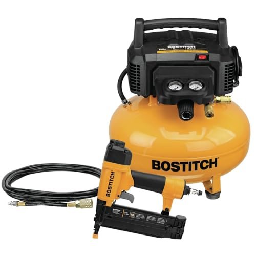 Bostitch 6 Gallon Pancake Air Compressor with Brad Nailer