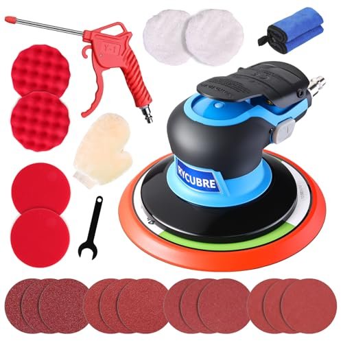 6 Inch Pneumatic air Sander Kit (with complete accessories.