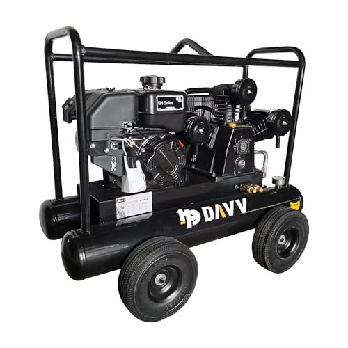 HPDAVV Gas Driven Piston Air Compressor 6.5HP Portable