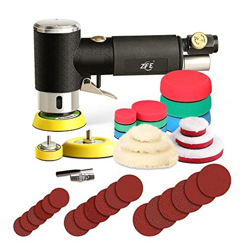 ZFE 1/2/3 Inch Random Orbital Air Sander, Mini Pneumatic...