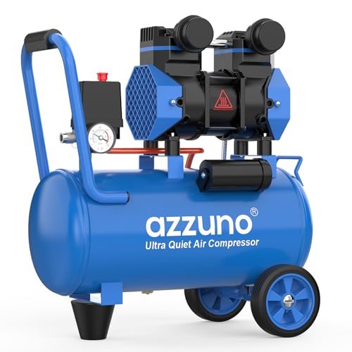 AZZUNO 8 Gallon Air Compressor, 4.2CFM@90PSI Oil Free