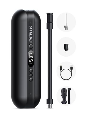 CYCPLUS Electric Air Compressor Portable Bicycle Pump 150...