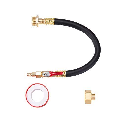 RV Winterizing Kit Sprinkler Blowout Adapter with Shut-Off...