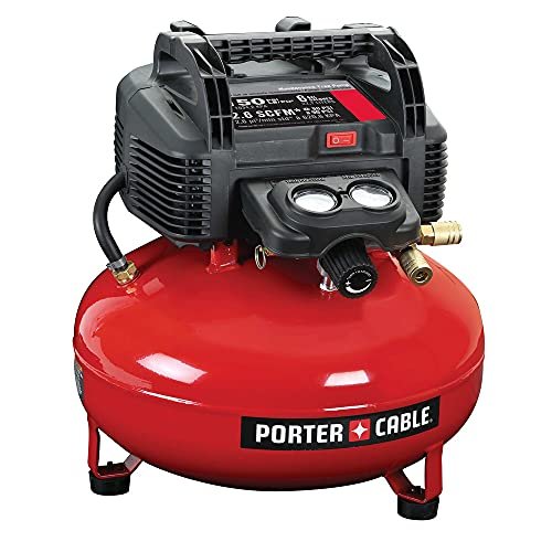 PORTER-CABLE Air Compressor, 6-Gallon, Pancake, Oil-Free...