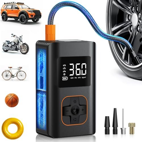 Tire Inflator Portable Air Compressor - 150 PSI Cordless