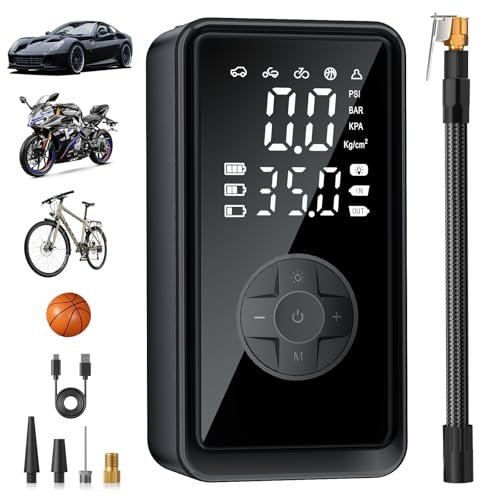 Tire Inflator Portable Air Compressor, Auto Air Pump with...