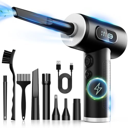 Compressed Air Duster-3 Gear Adjustable 100000RPM Electric...