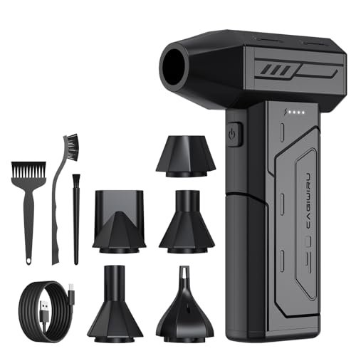 Compressed Air Duster,130000RPM Super Power Cordless Air...