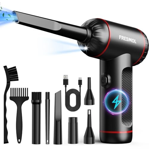 Compressed Air Duster,3 Gear Adjustable 100000RPM Electric...