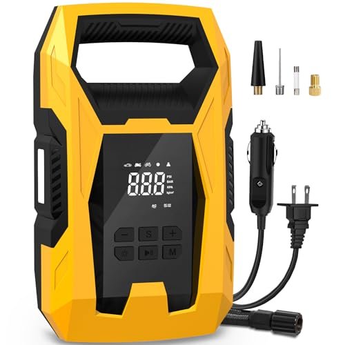 CARSUN AC/DC Tire Inflator Portable Air Compressor, Auto...