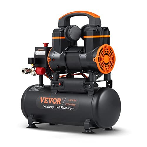 VEVOR 2.1 Gallon Air Compressor, 1.2HP 2.2 CFM Oil-Free.