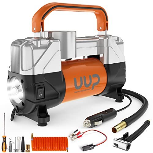 UUP Tire Inflator Air Compressor, 150PSI 12V Dual Cylinder...