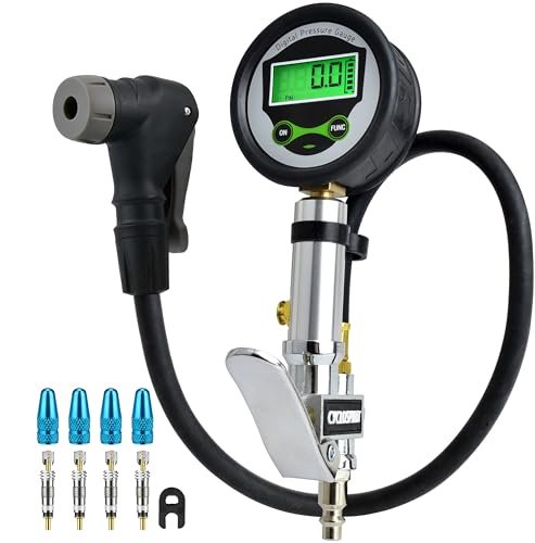 CycloSpirit Digital Bicycle Tire Inflator Gauge with...