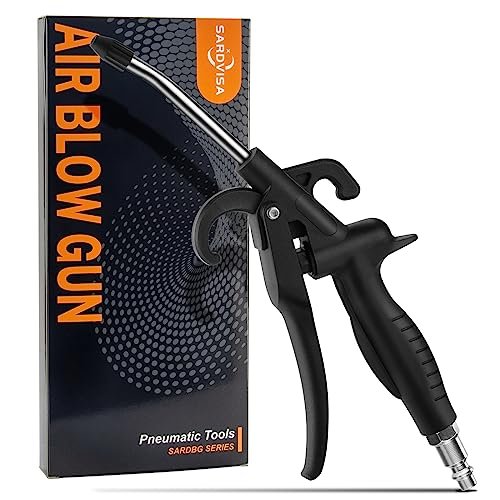 High Volume Air Blow Gun with Rubber Bent Jet Nozzle