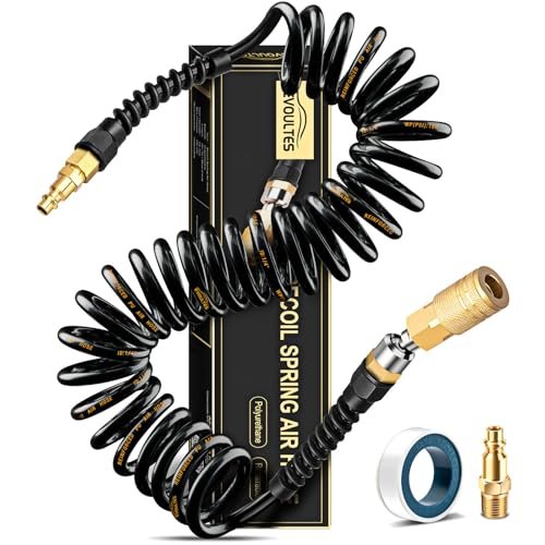 EVOULTES 1/4 In x 28 Ft Polyurethane Recoil Air Hose