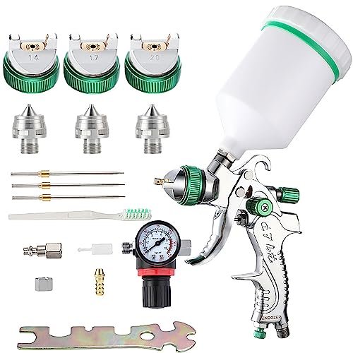 ENDOZER Professional HVLP Spray Gun Set Gravity Auto Paint
