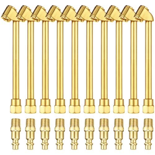 Lanties 10 Pack 2-way Connection Air Chuck Dual Head Set