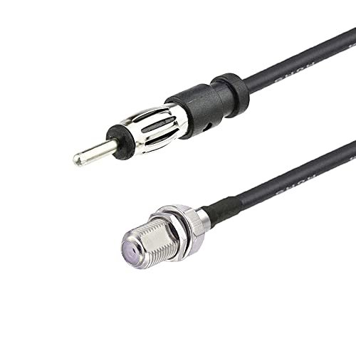 supmory F to AM/FM Adapter RG174 Coax Pigtail Jumper Cable