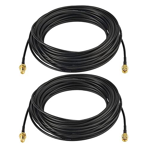 Bingfu WiFi Antenna Extension Cable 2-Pack RP-SMA...