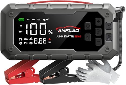 ANFLAG 10-in-1 Car Jump Starter with Air Compressor
