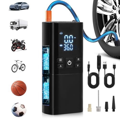Portable Air Compressor for Car Tires, 150PSI Cordless.