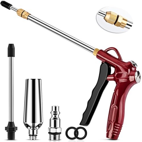 High Flow Air Blow Gun with Adjustable Extension Venturi