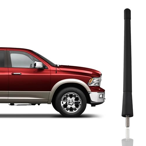 Antenna Mast for Dodge RAM (2009-2026) - Black 6.5-Inch...