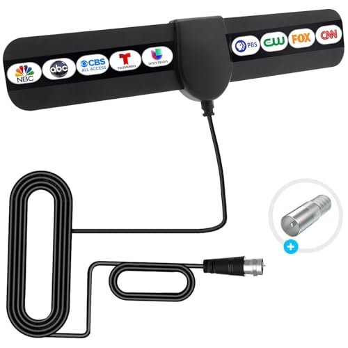 Antenna TV Digital Indoor,360°Reception,Support 4K 1080p,...