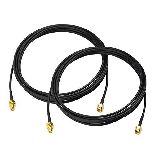BINGFU SMA Male to SMA Female Bulkhead Antenna Extension...