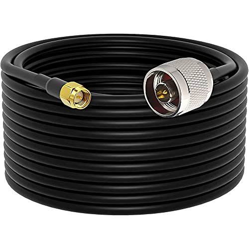 Ultra Flexible SMA to N Cable 15-Meter(49.2 Ft) Low Loss