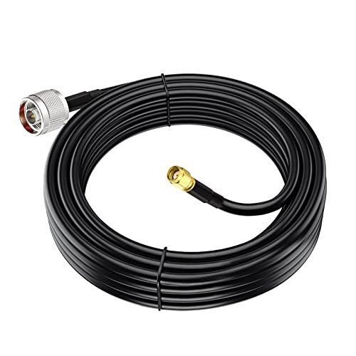 Eightwood N Male to RP-SMA Male Cable 10ft Low Loss