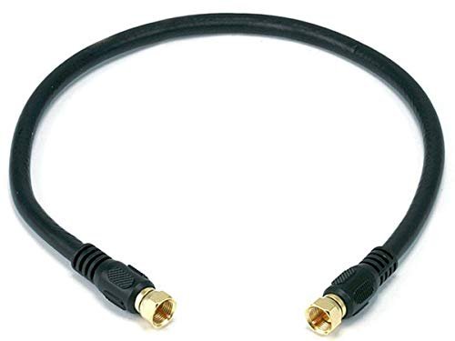 Monoprice RG6 Quad Shield CL2 Coaxial Cable with Connectors.