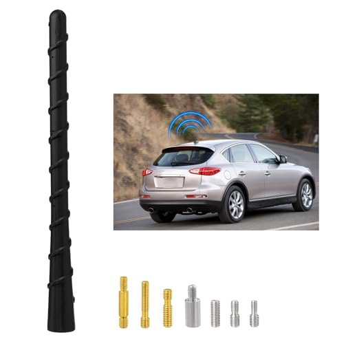 SZSAUTO Car Truck Spiral Antenna, 7 Inch Waterproof Rubber...
