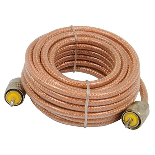 thumbnail image 2 of Pro Trucker 18’ Mini-8 CB Coax Cable – Clear With PL-259 Connectors, RP-8X18C 2 of 5
