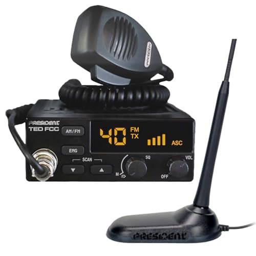 President CB Radio Starter Kit with TED FCC 40-Channel.