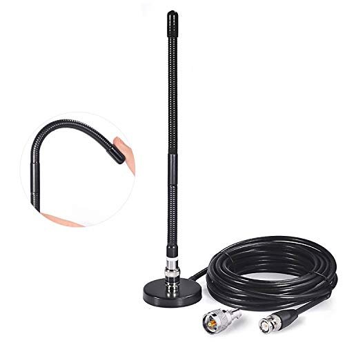 Bingfu 27MHz CB Radio Antenna Soft Whip Magnetic Base BNC.