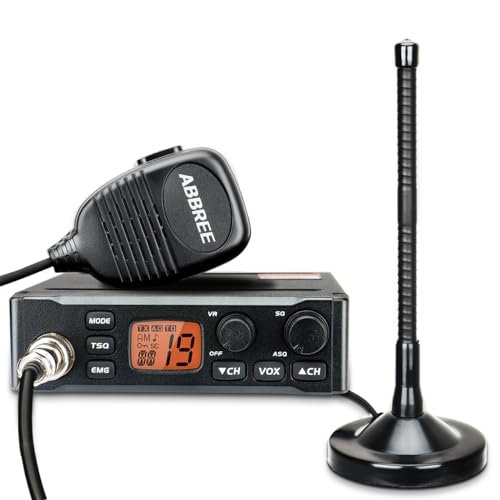 ABBREE CB Radio with Magnetic Mount Antenna for Truckers.