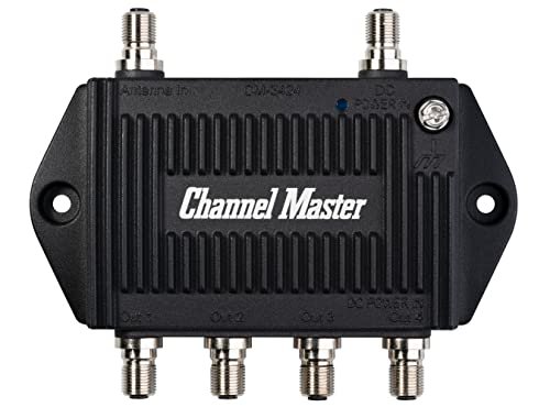 Channel Master TV Antenna Booster 4-4-Port TV Distribution...
