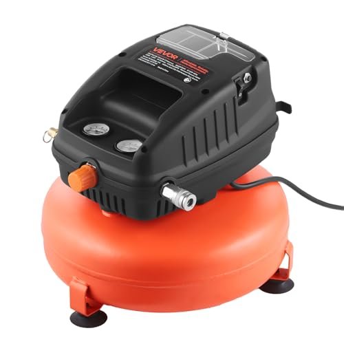 VEVOR 3 Gallon Air Compressor, 1/3HP 0.54CFM Oil-Free...